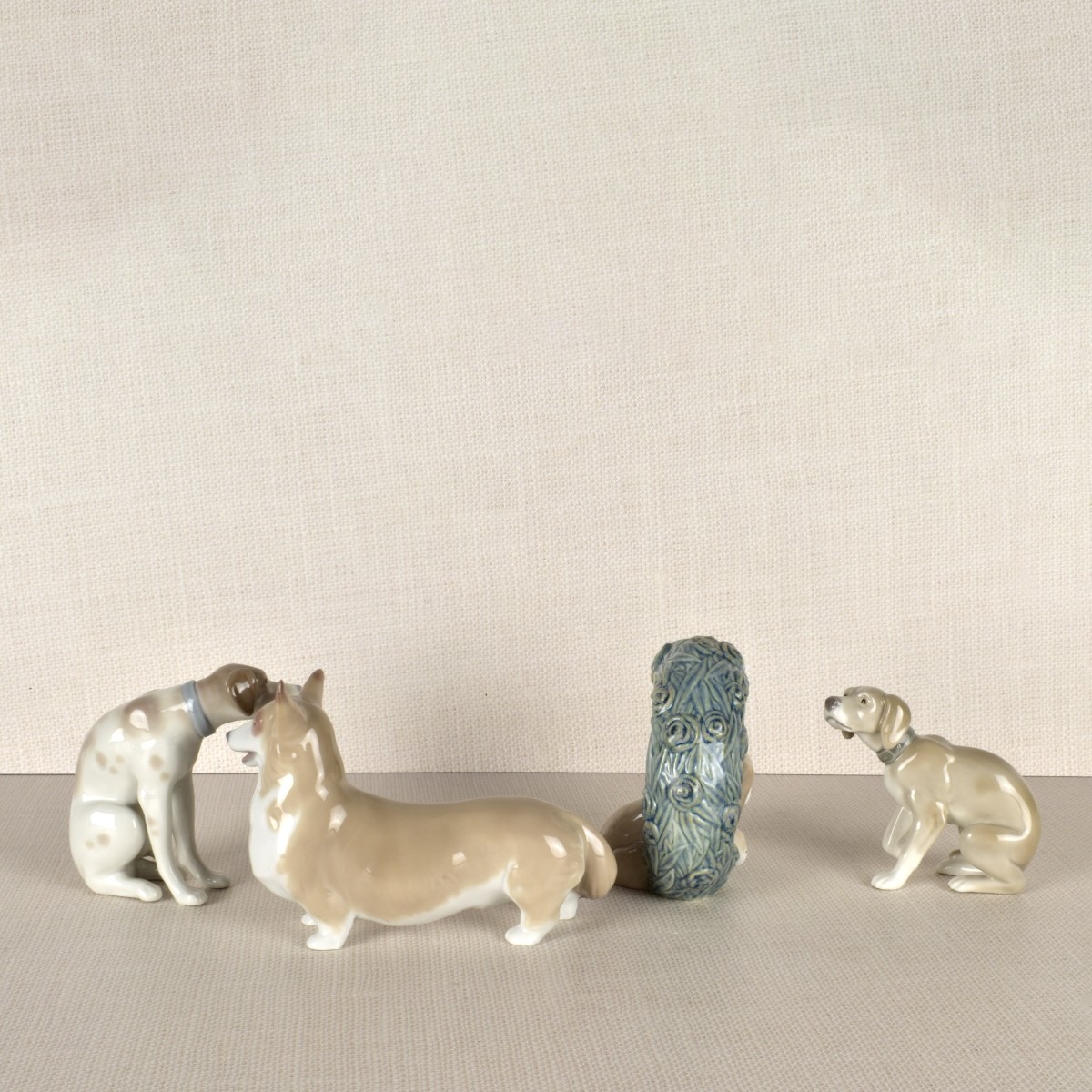 Lladro Porcelain Dog Figures