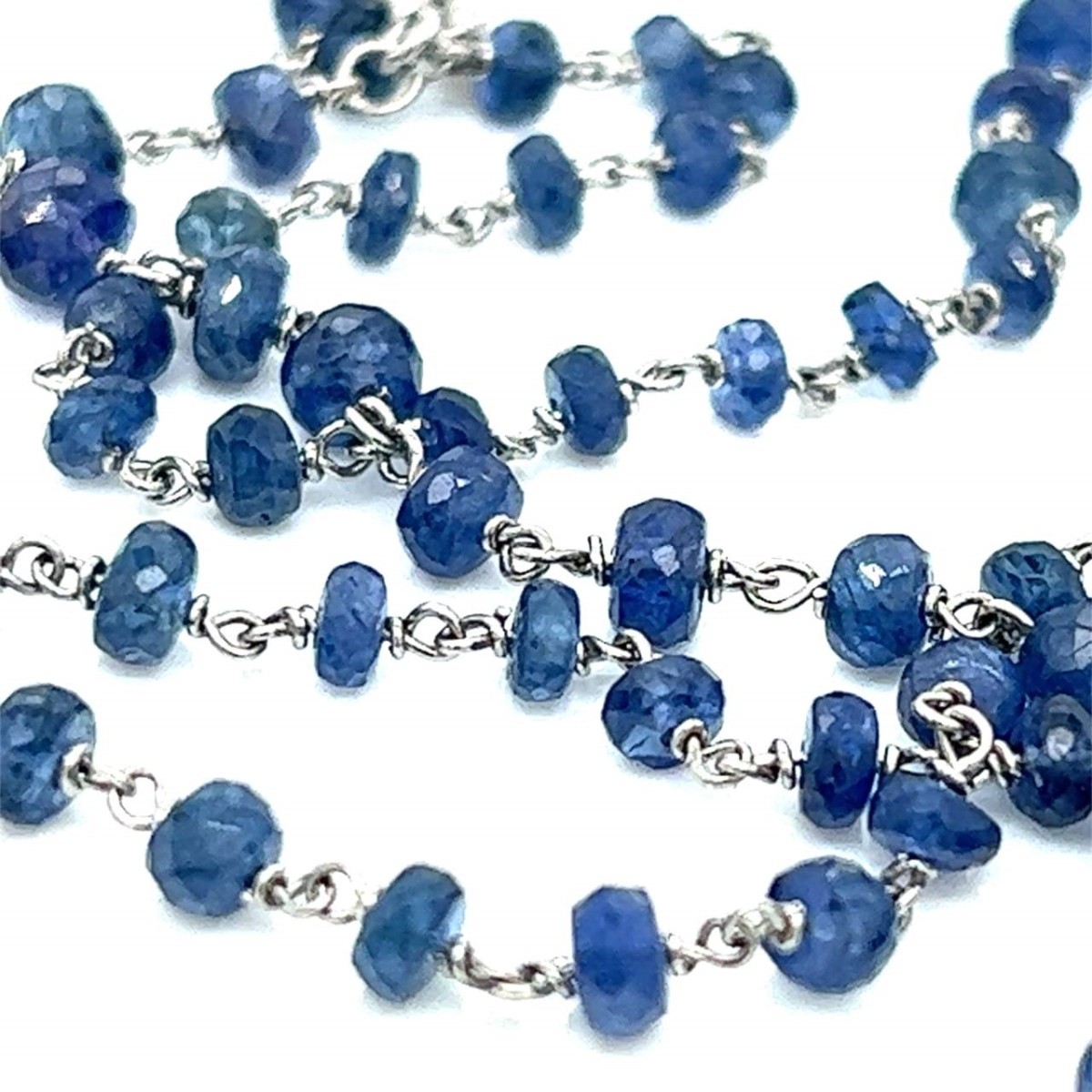 Sapphire and Platinum Necklace