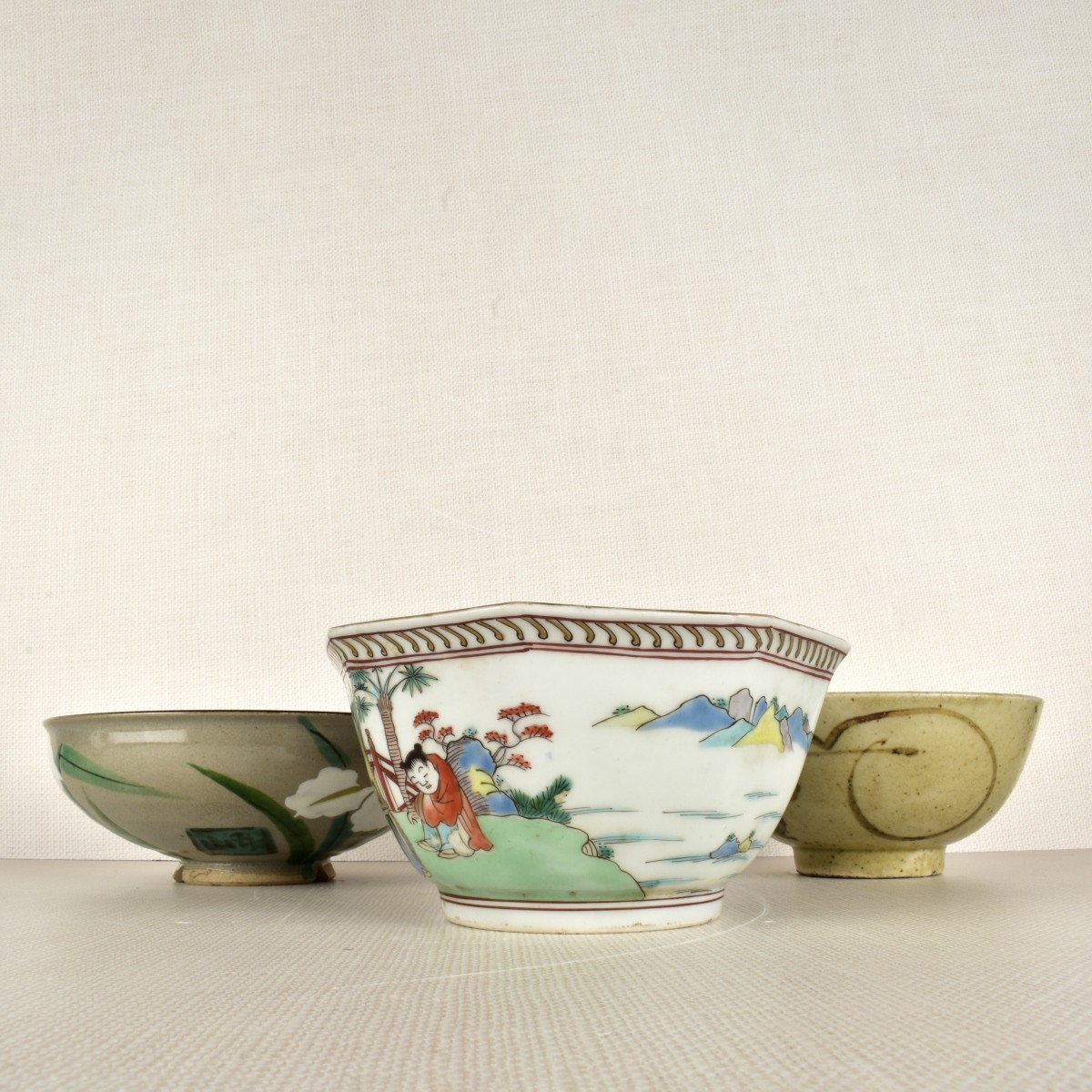 Three (3) Chinese Bowls