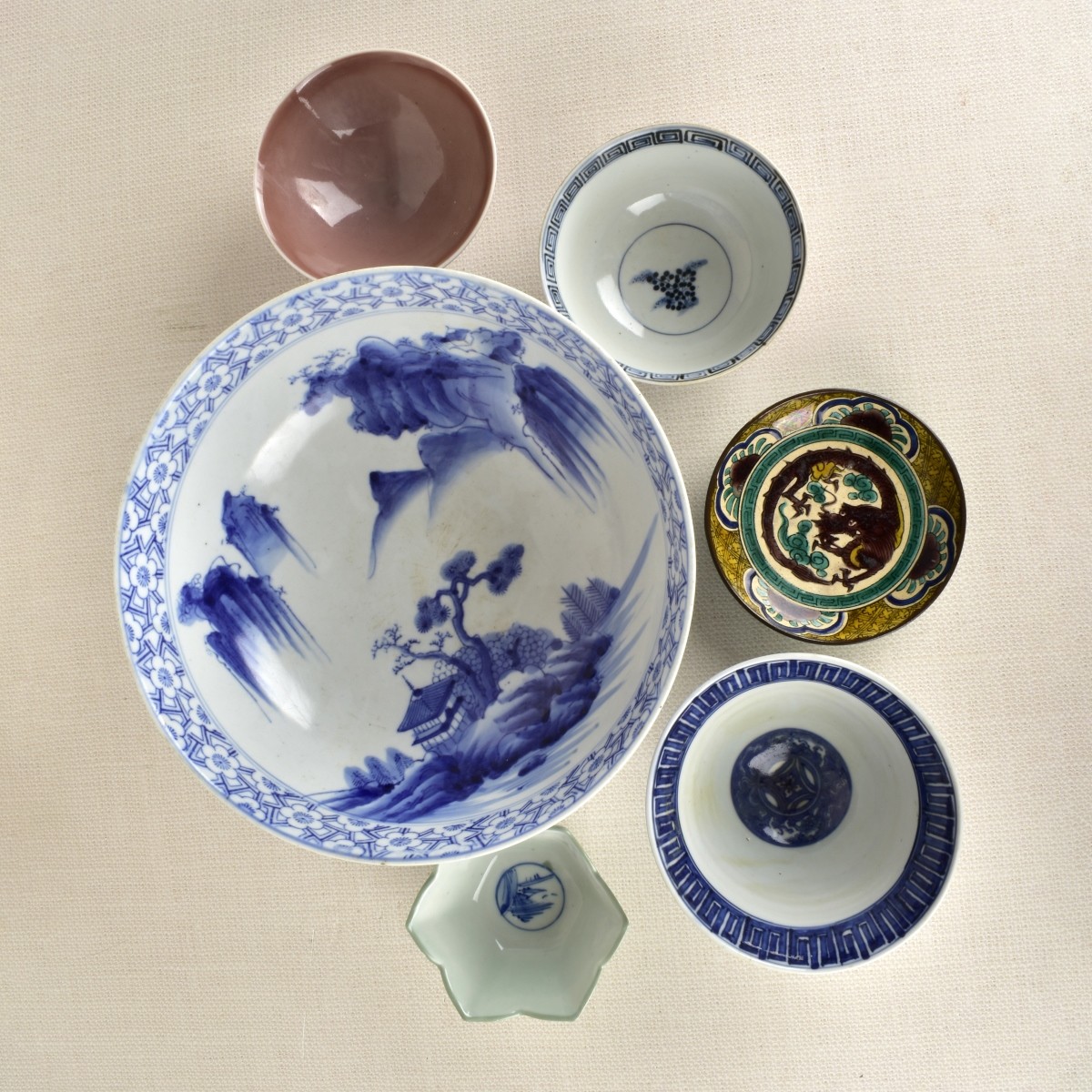 Eleven (11) Asian Porcelain Pieces