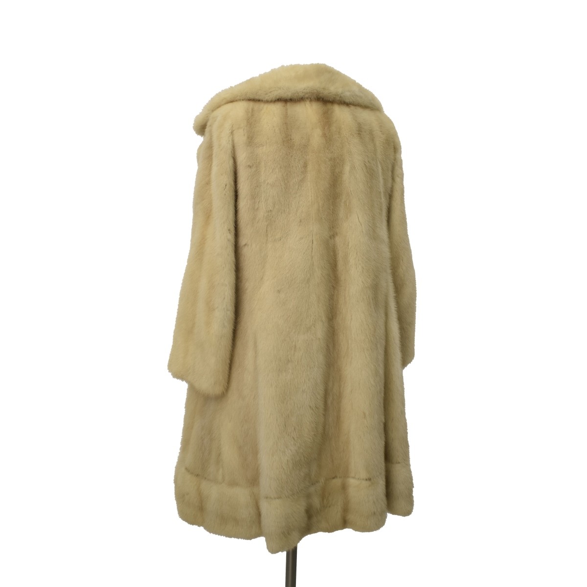 Blond Mink Coat with Matching Hat