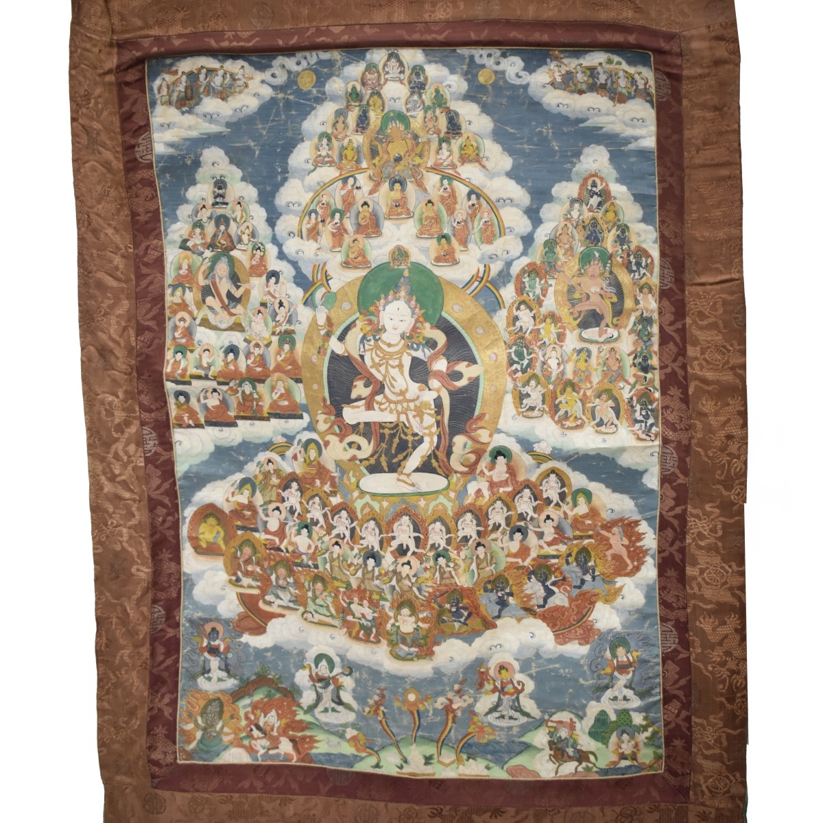 Antique Tibetan Thangka Tapestry