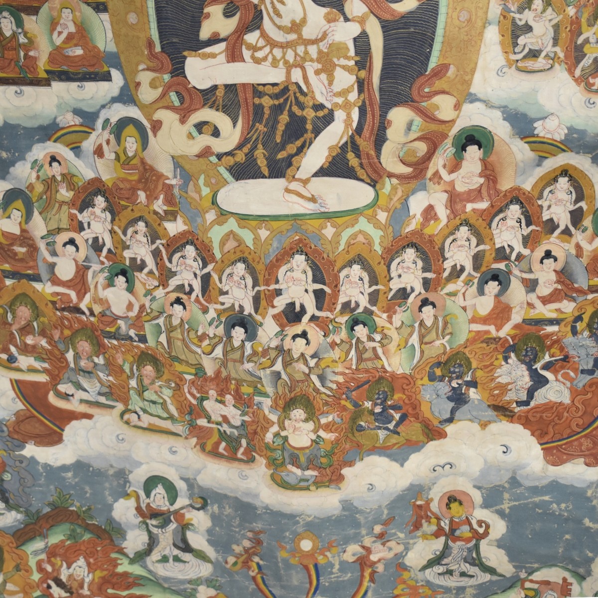 Antique Tibetan Thangka Tapestry