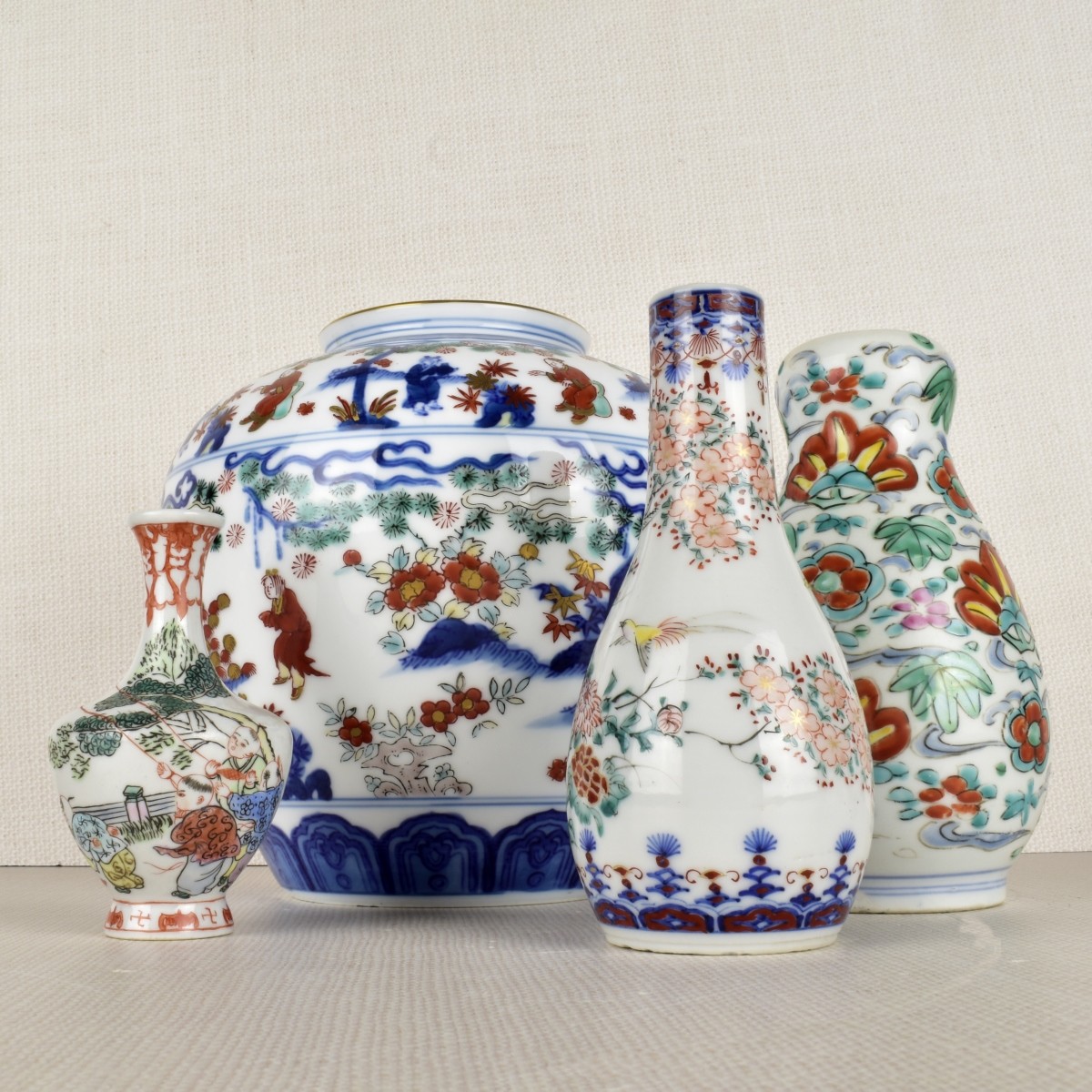 Four (4) Asian Porcelain Vases