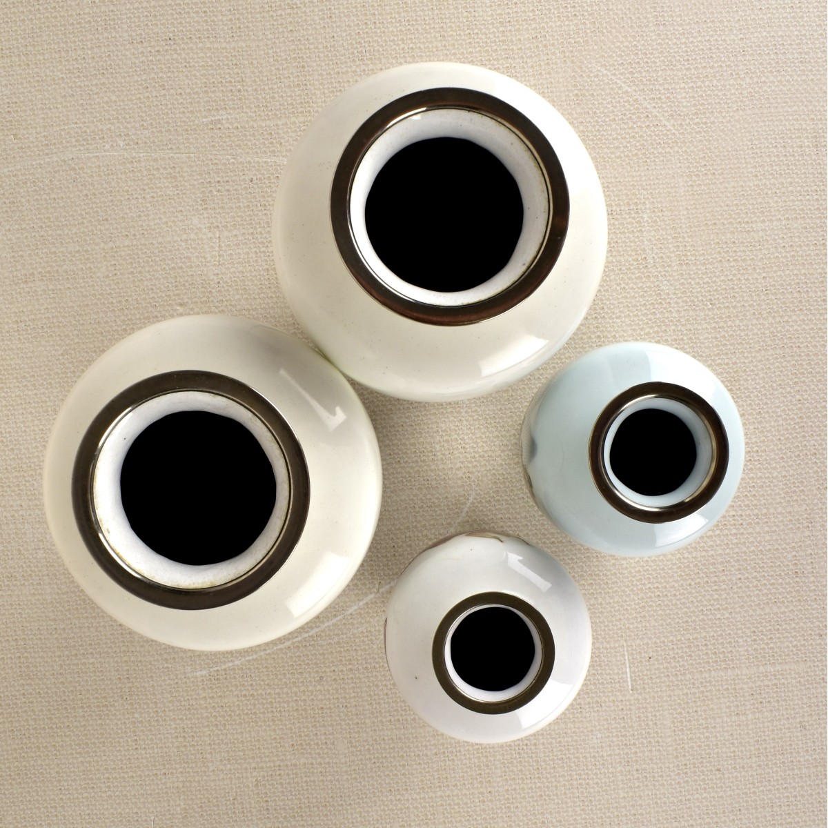Four (4) Japanese Cloisonne Vases