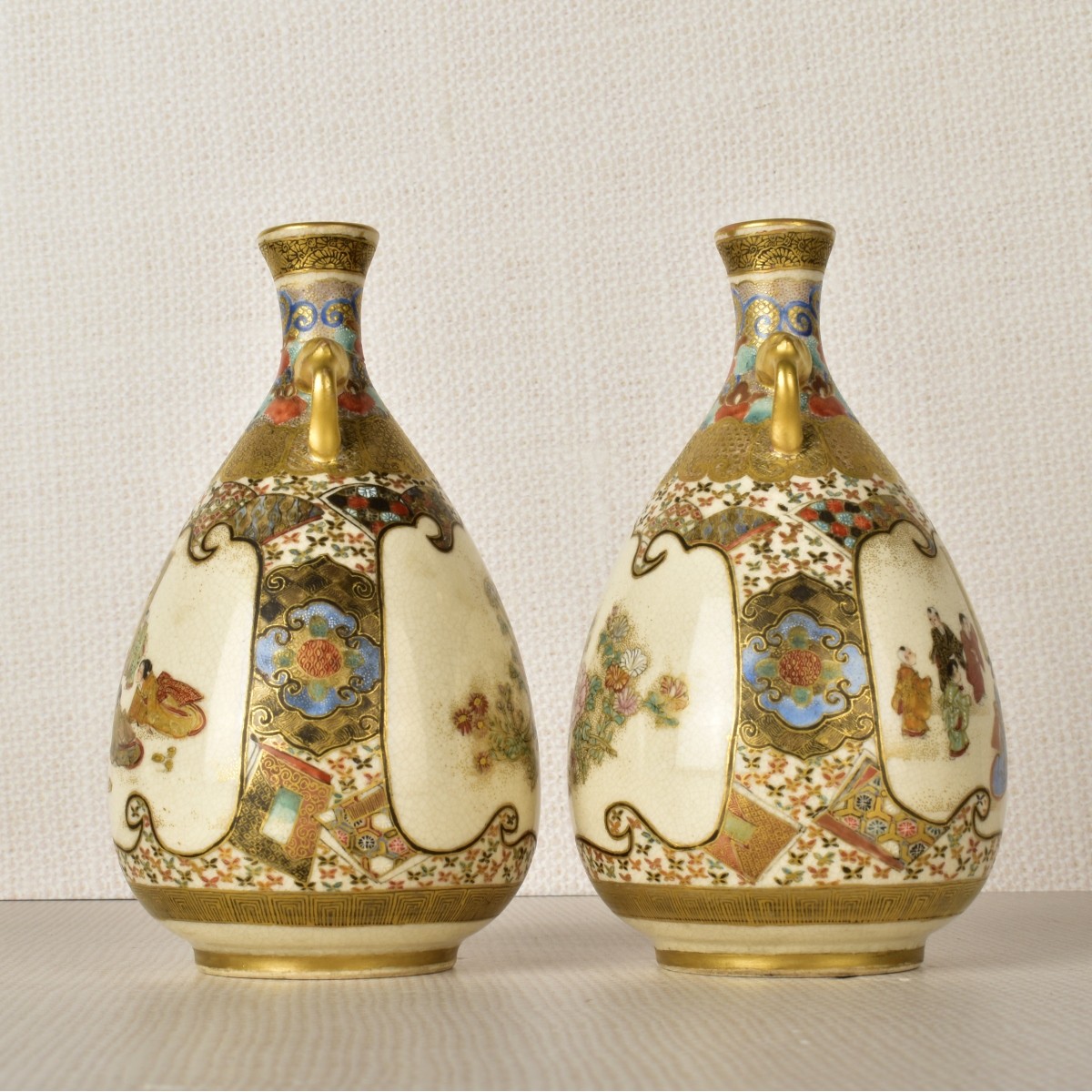 Miniature Japanese Satsuma Vases