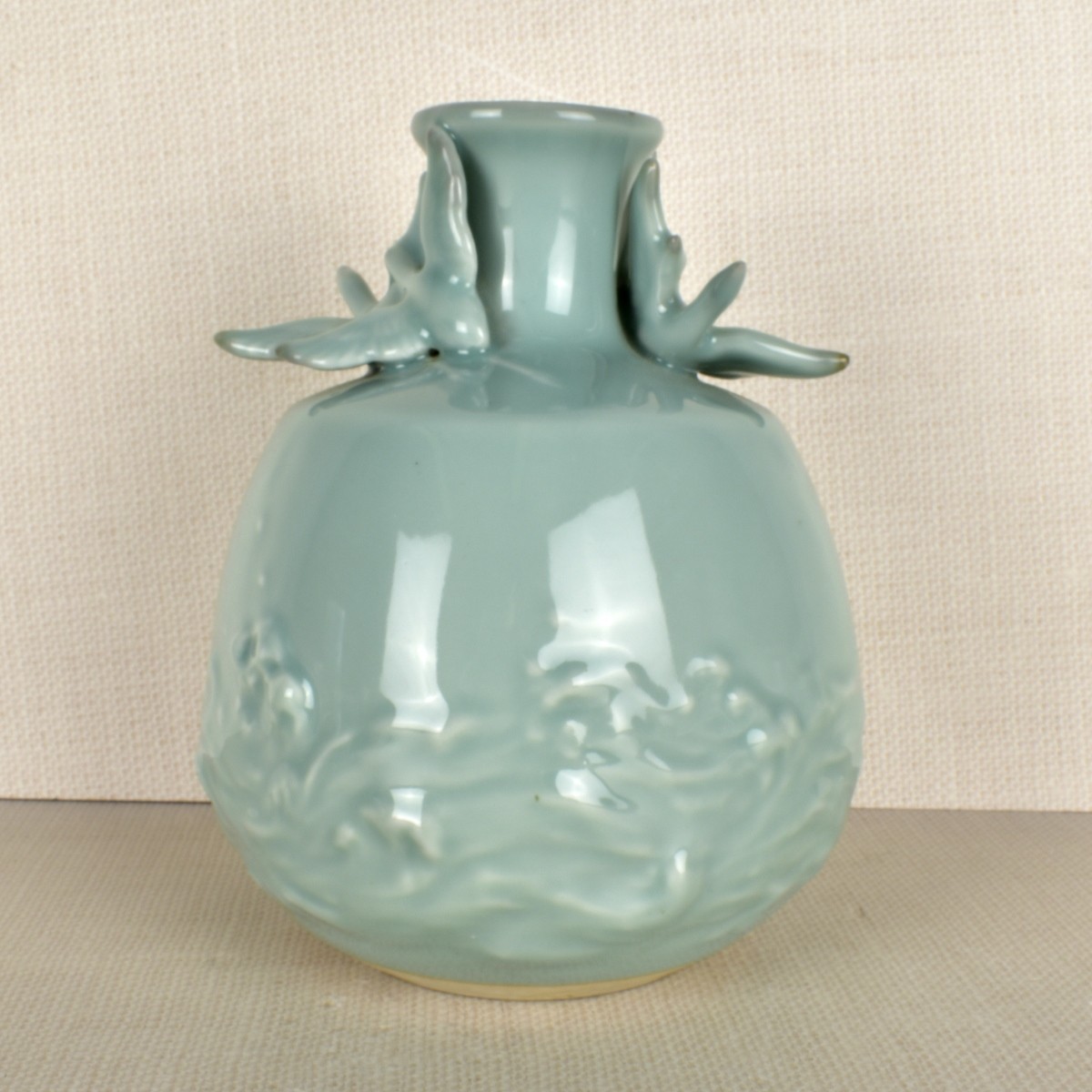 Japanese Studio Celadon Vase