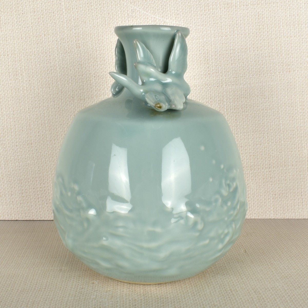 Japanese Studio Celadon Vase