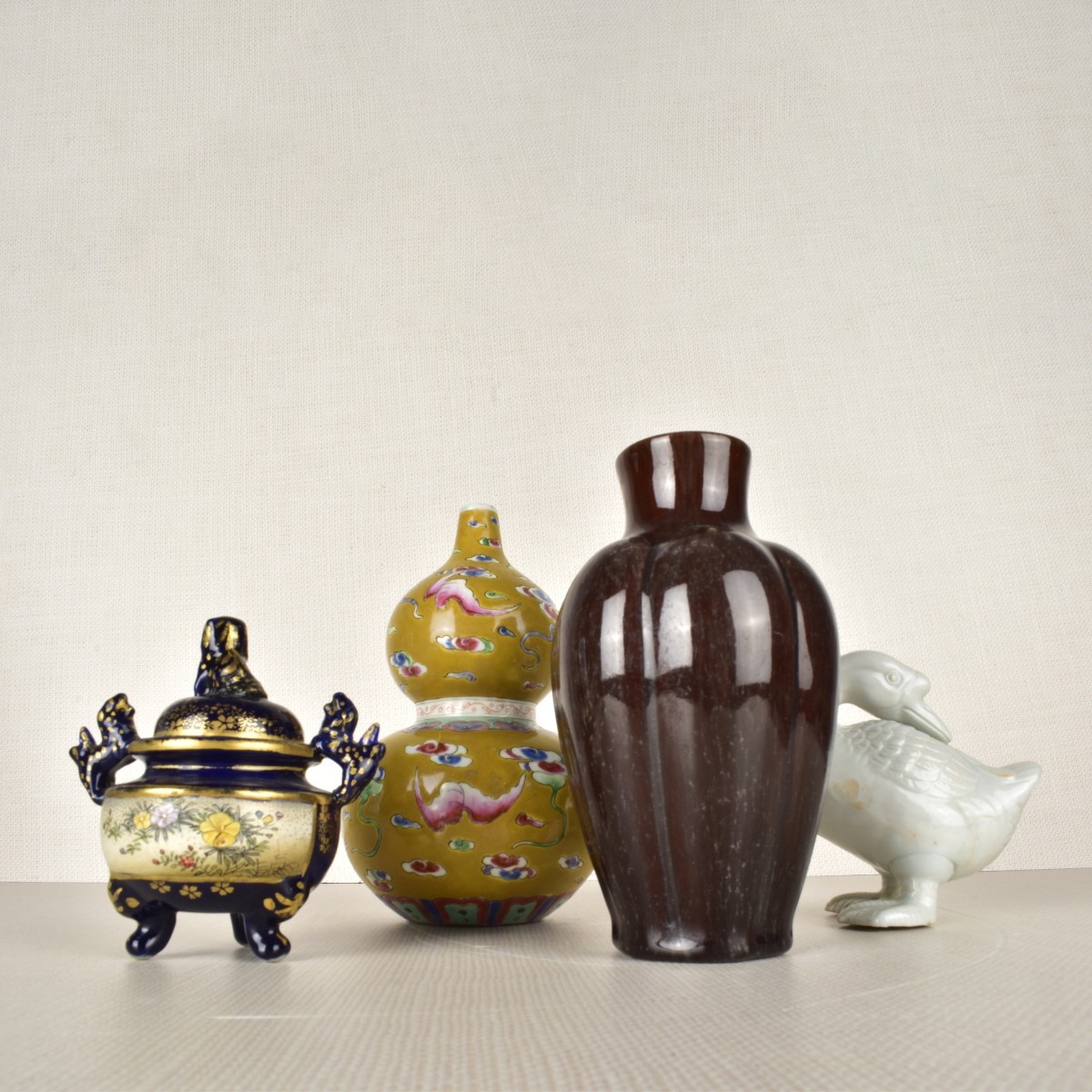 Four (4) Asian Porcelain Pieces