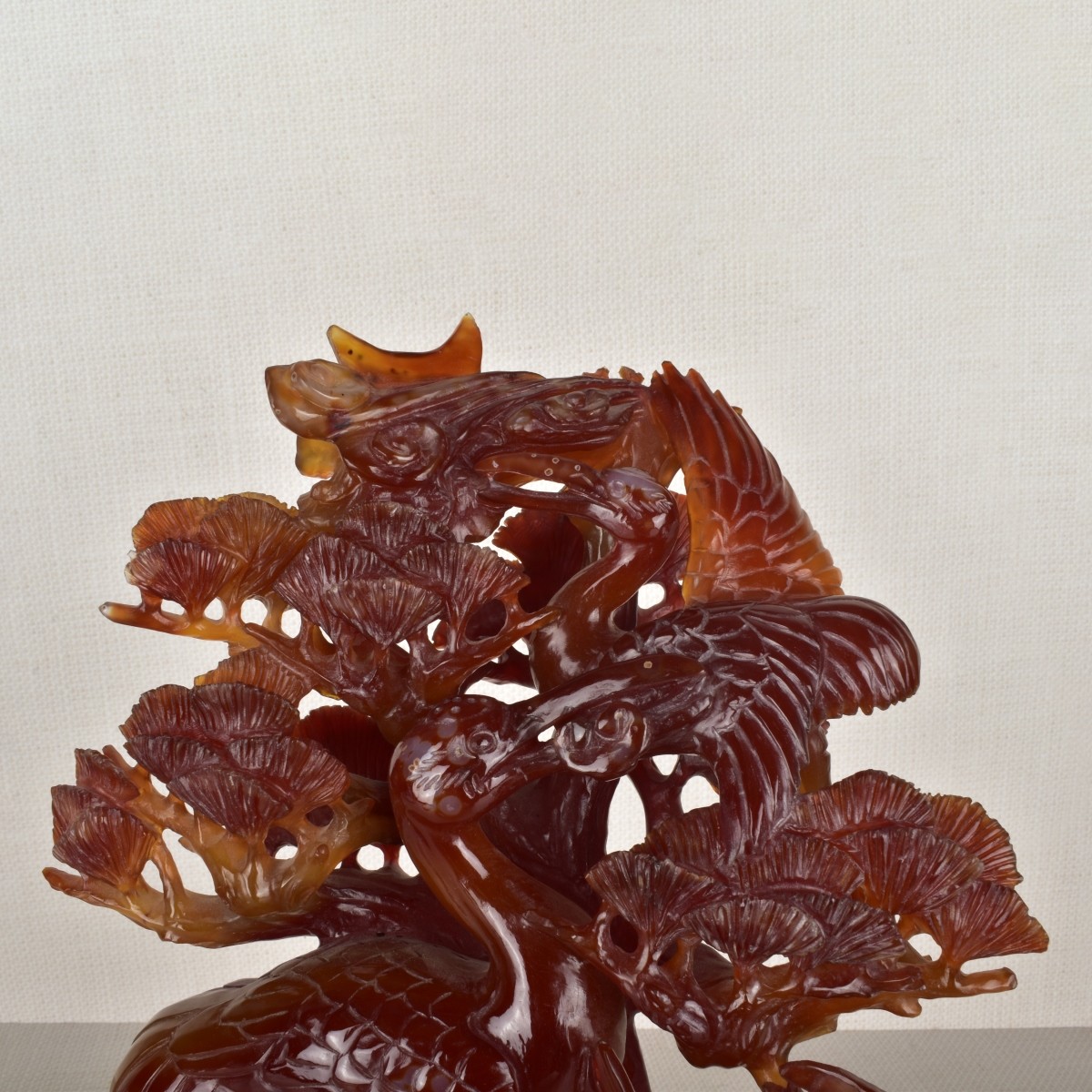 Chinese Carnelian Agate Sculpture