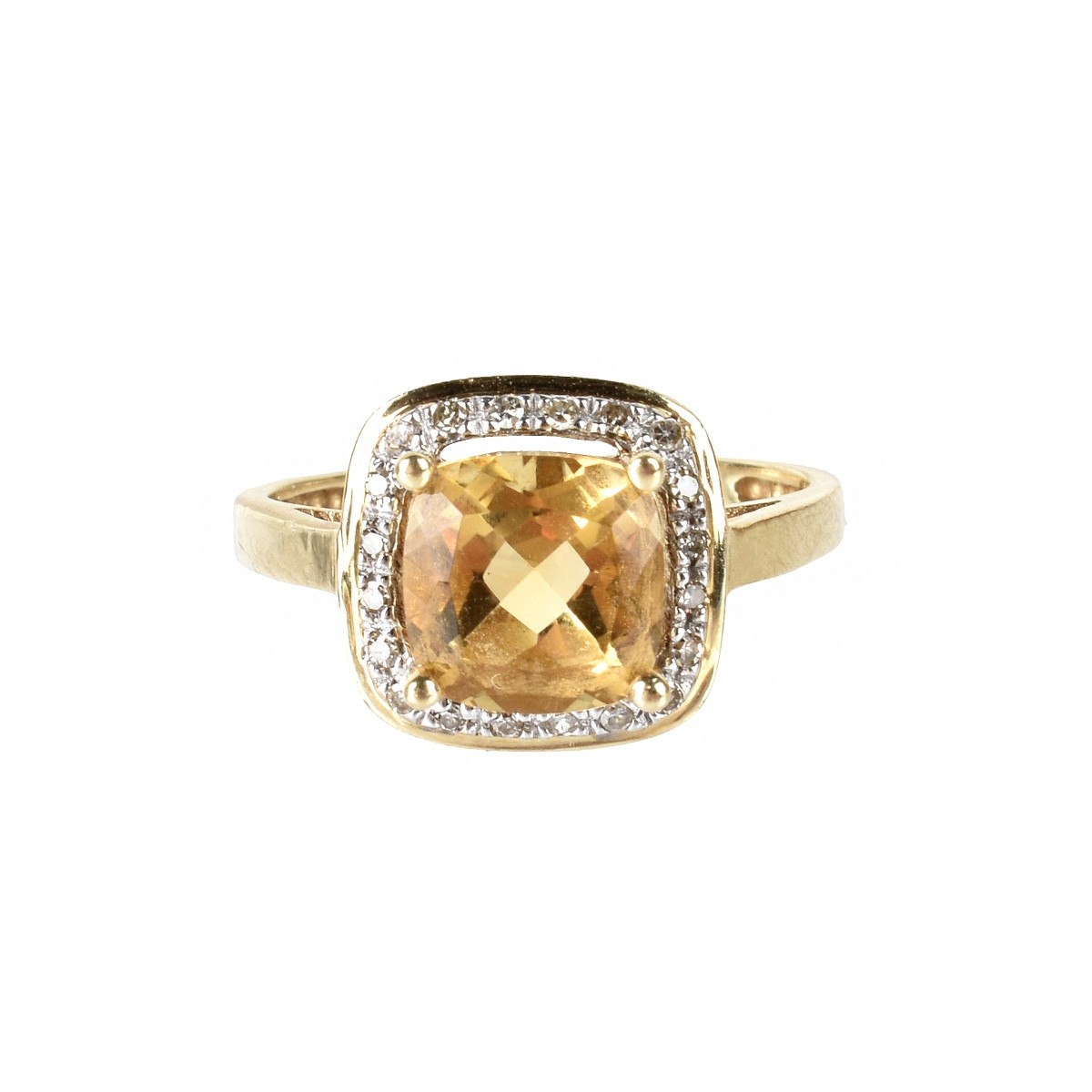 Topaz, Diamond and 14K Ring