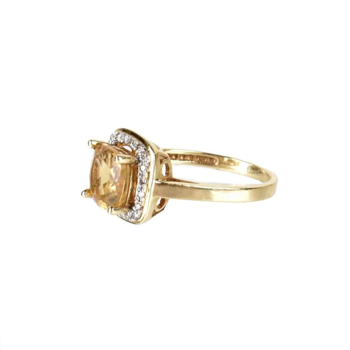 Topaz, Diamond and 14K Ring