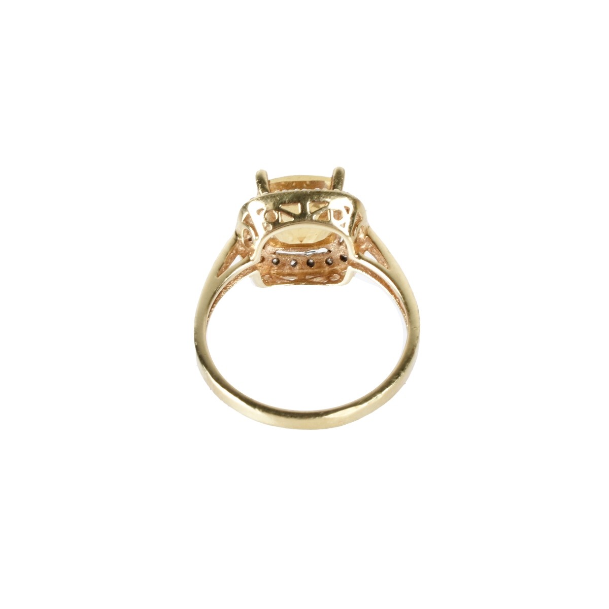 Topaz, Diamond and 14K Ring