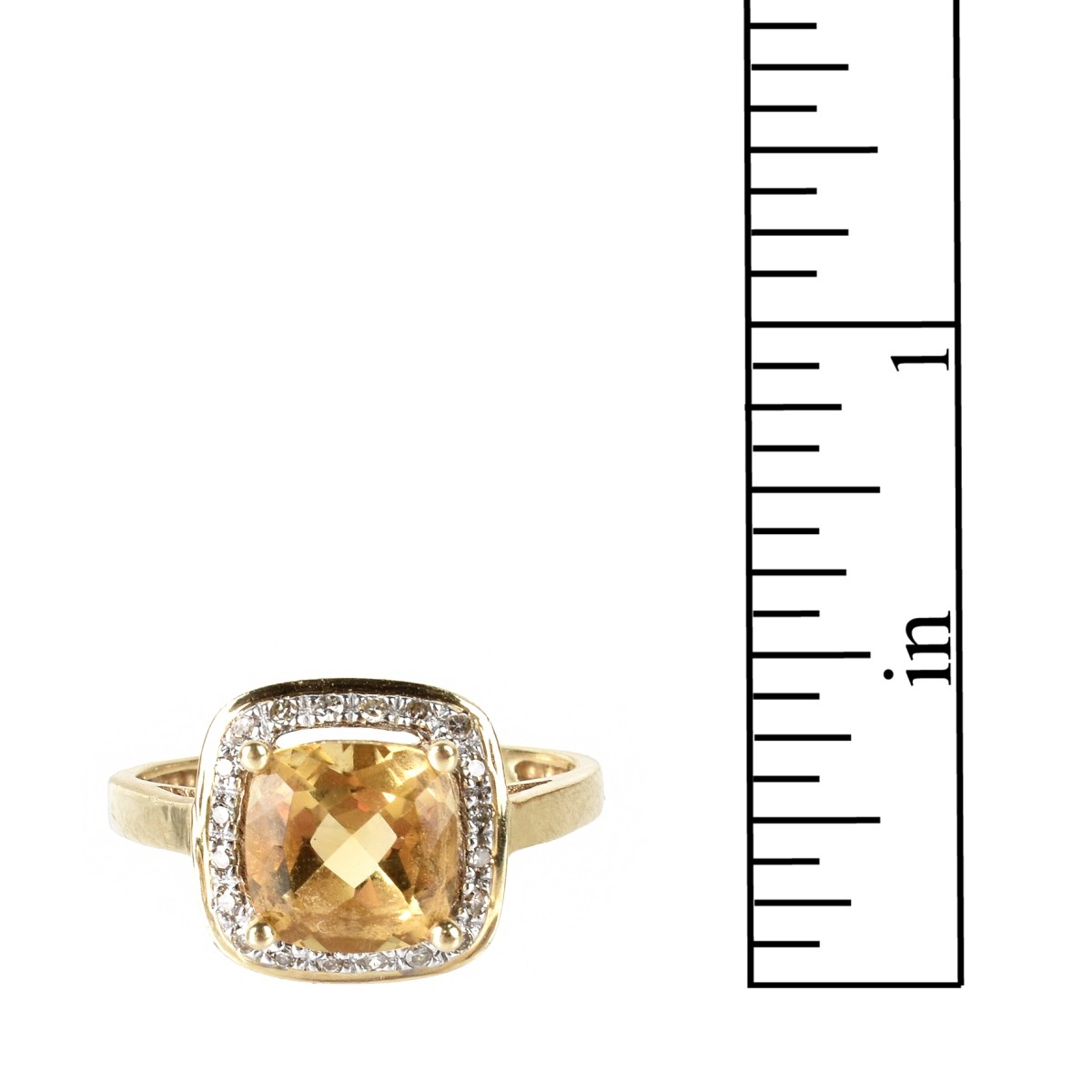 Topaz, Diamond and 14K Ring