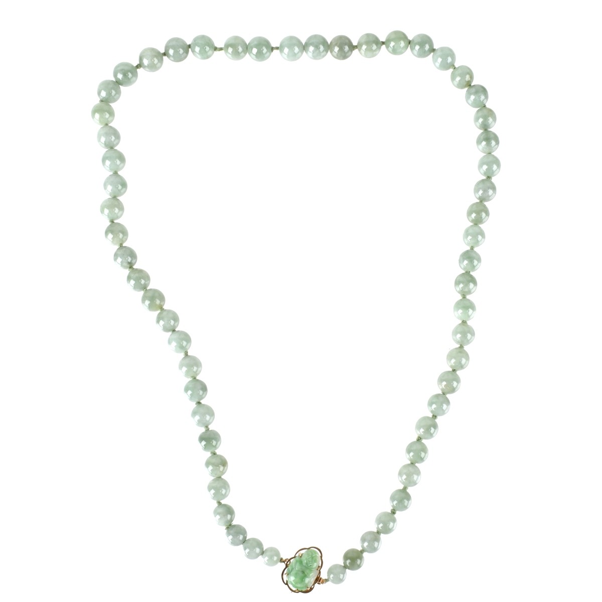 Jade and 14K Necklace