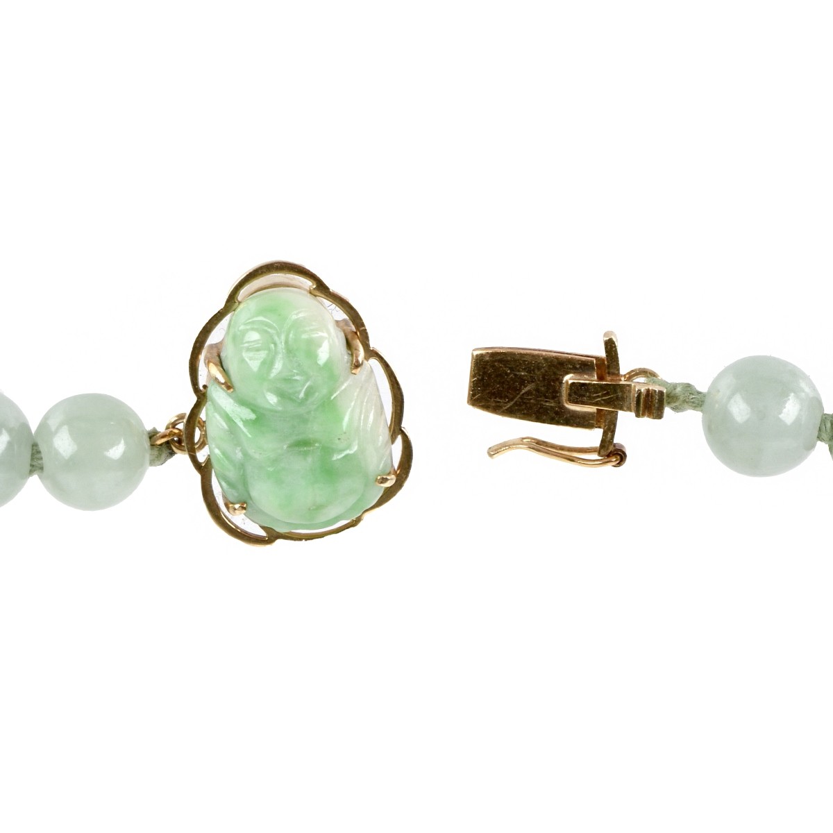 Jade and 14K Necklace