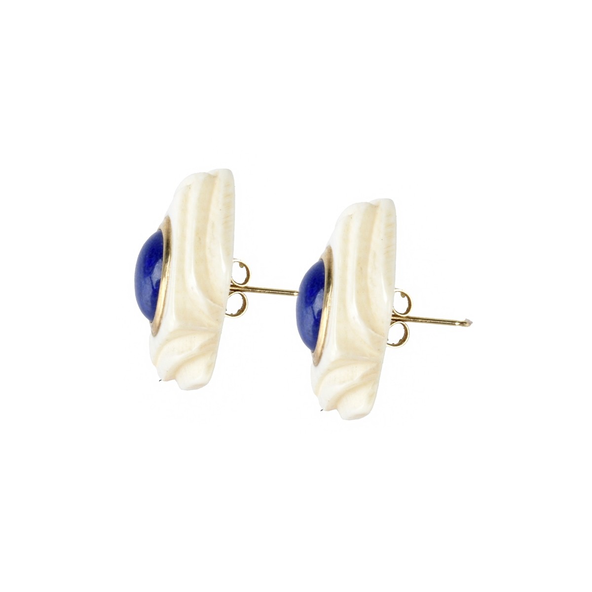 Lapis and 14K Earring