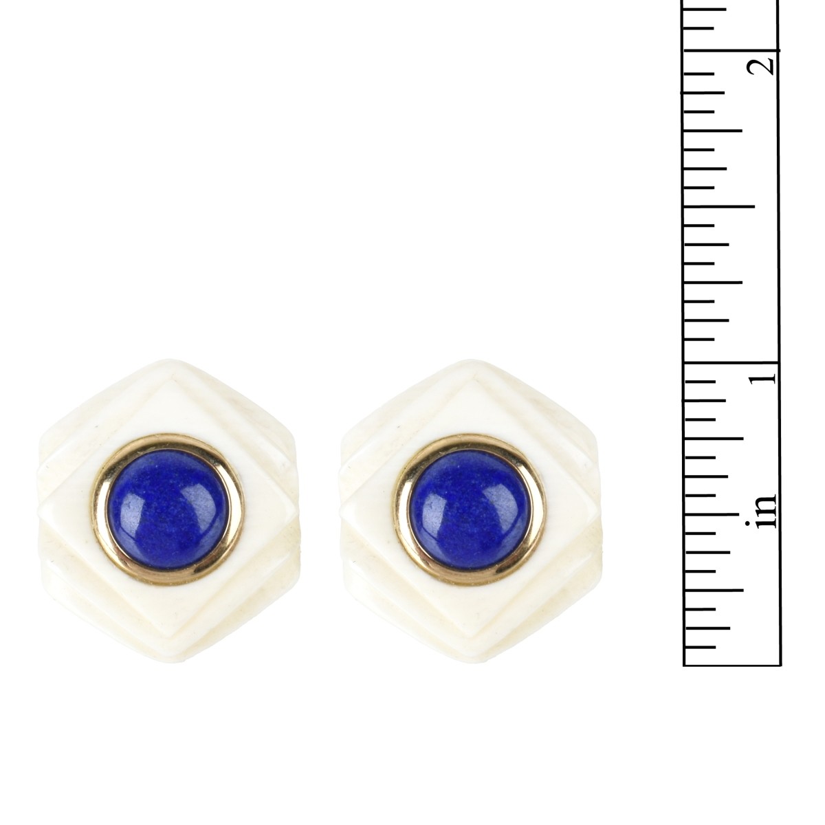 Lapis and 14K Earring