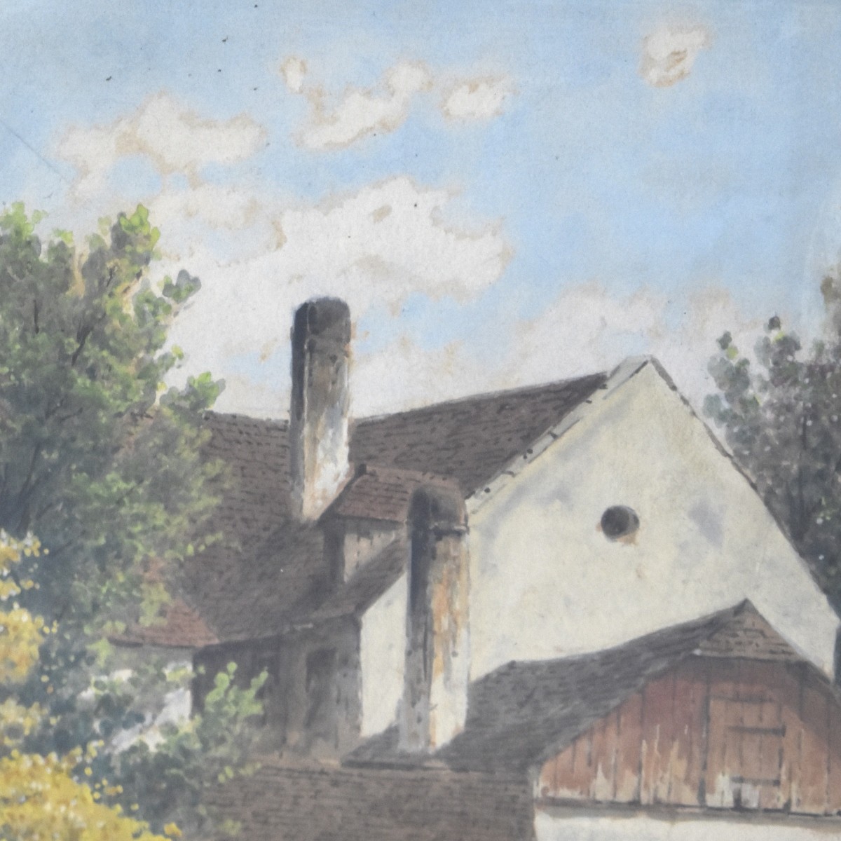 Gustav Benesch (Austrian 19C) Watercolor