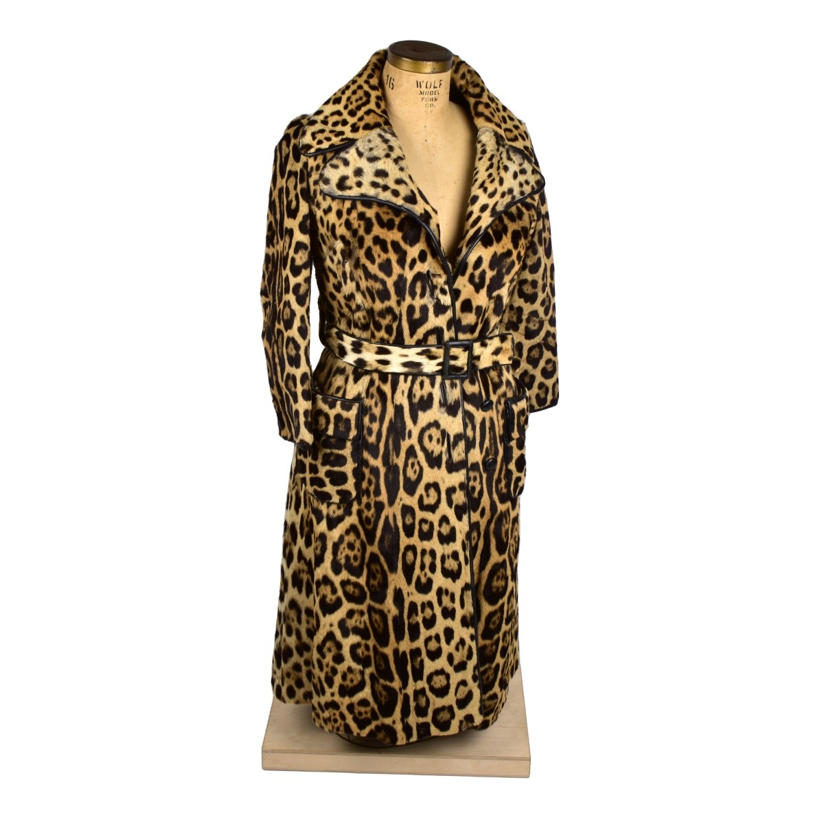 Vintage Henri Bendel Full Length Leopard Coat