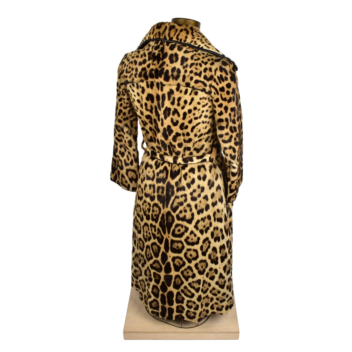 Vintage Henri Bendel Full Length Leopard Coat