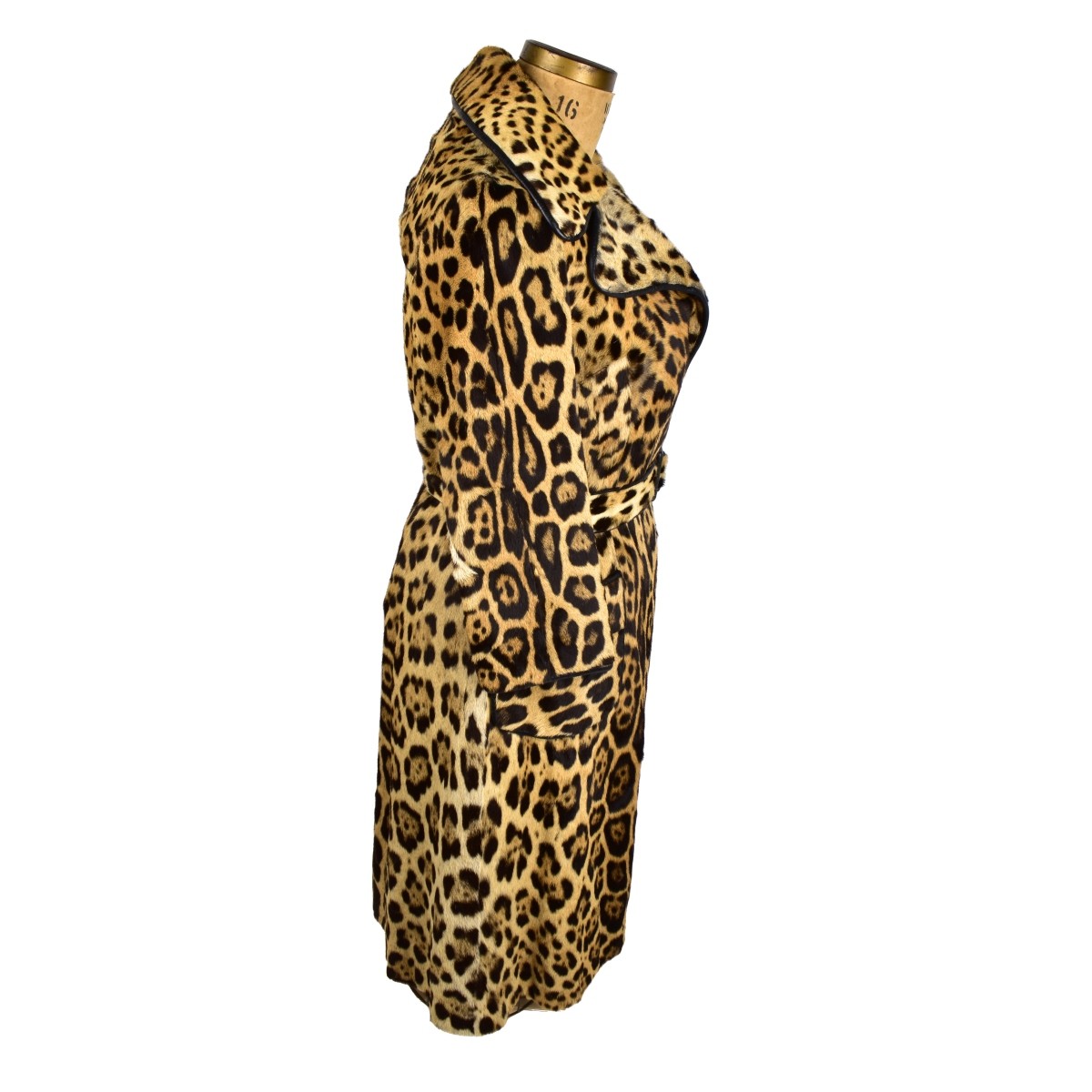 Vintage Henri Bendel Full Length Leopard Coat