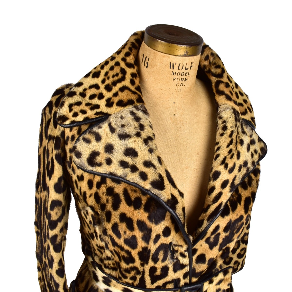 Vintage Henri Bendel Full Length Leopard Coat