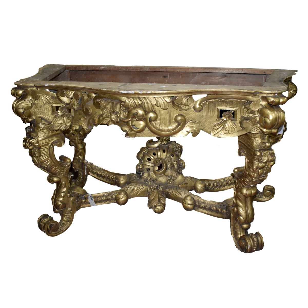 19th C. Italian Gilt Rococo Console Base