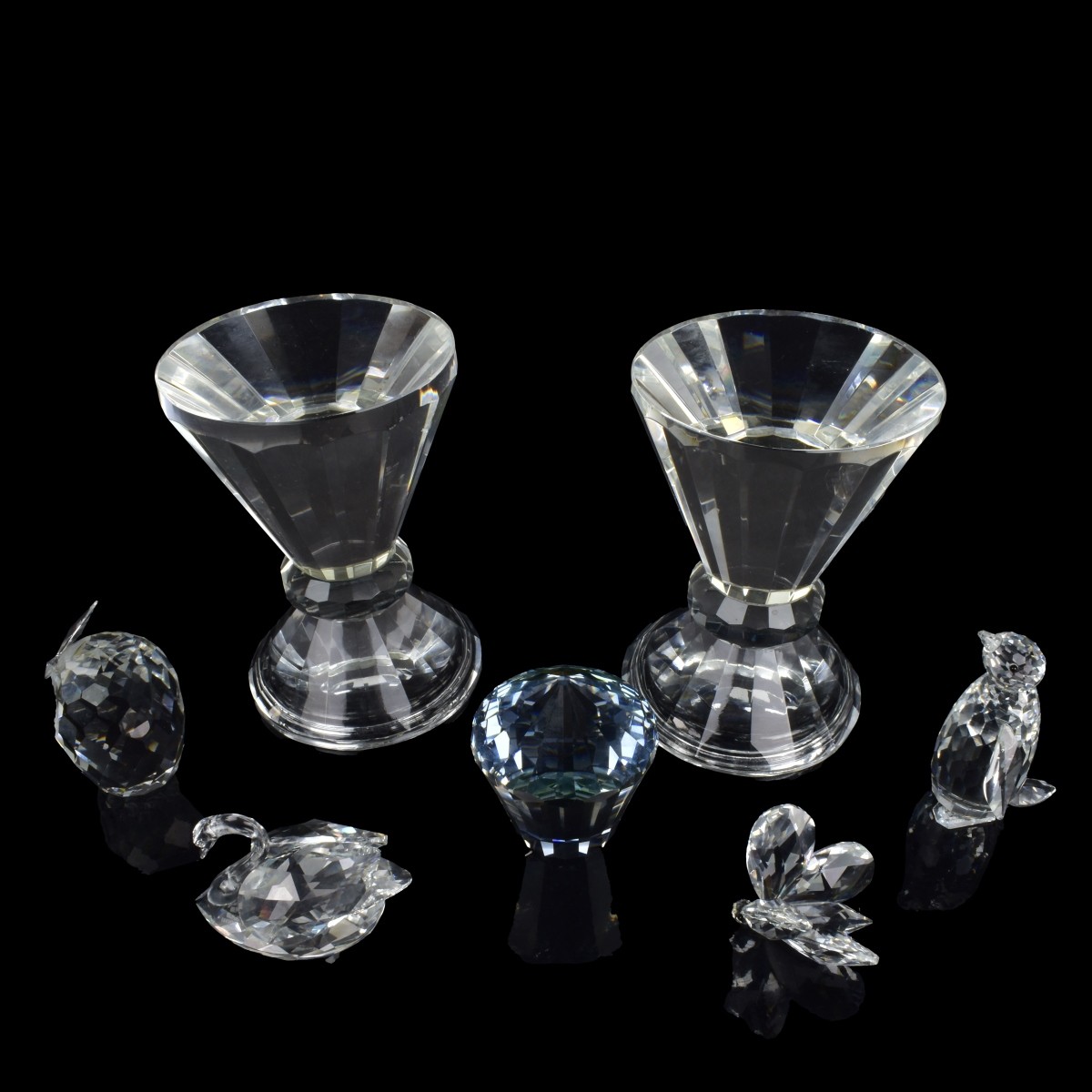 Seven Pieces Swarvoski Crystal