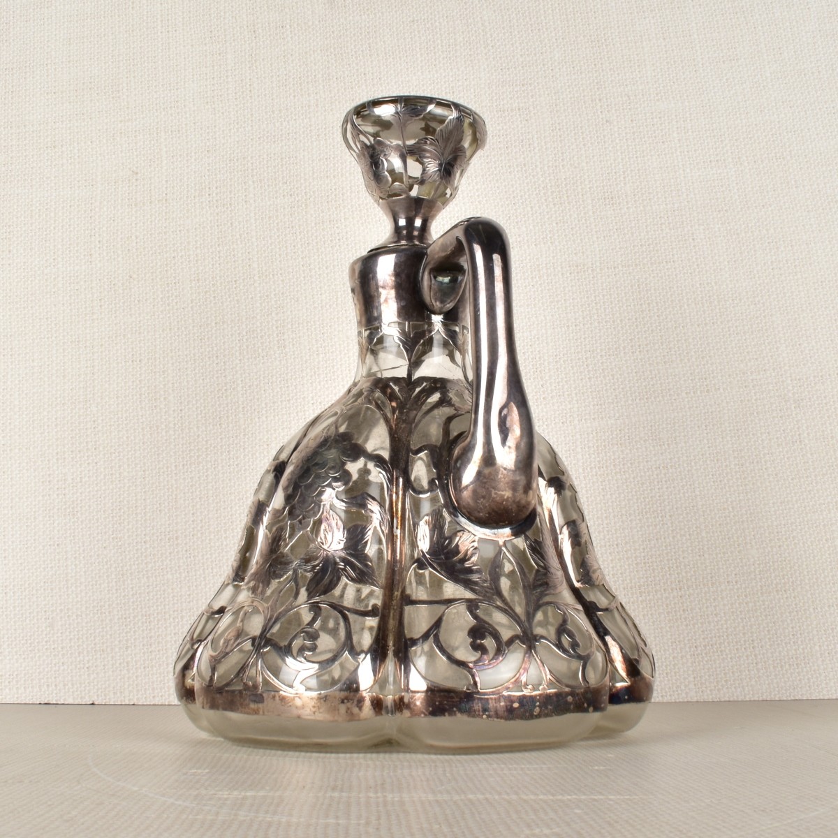 Silver Overlay Claret Jug