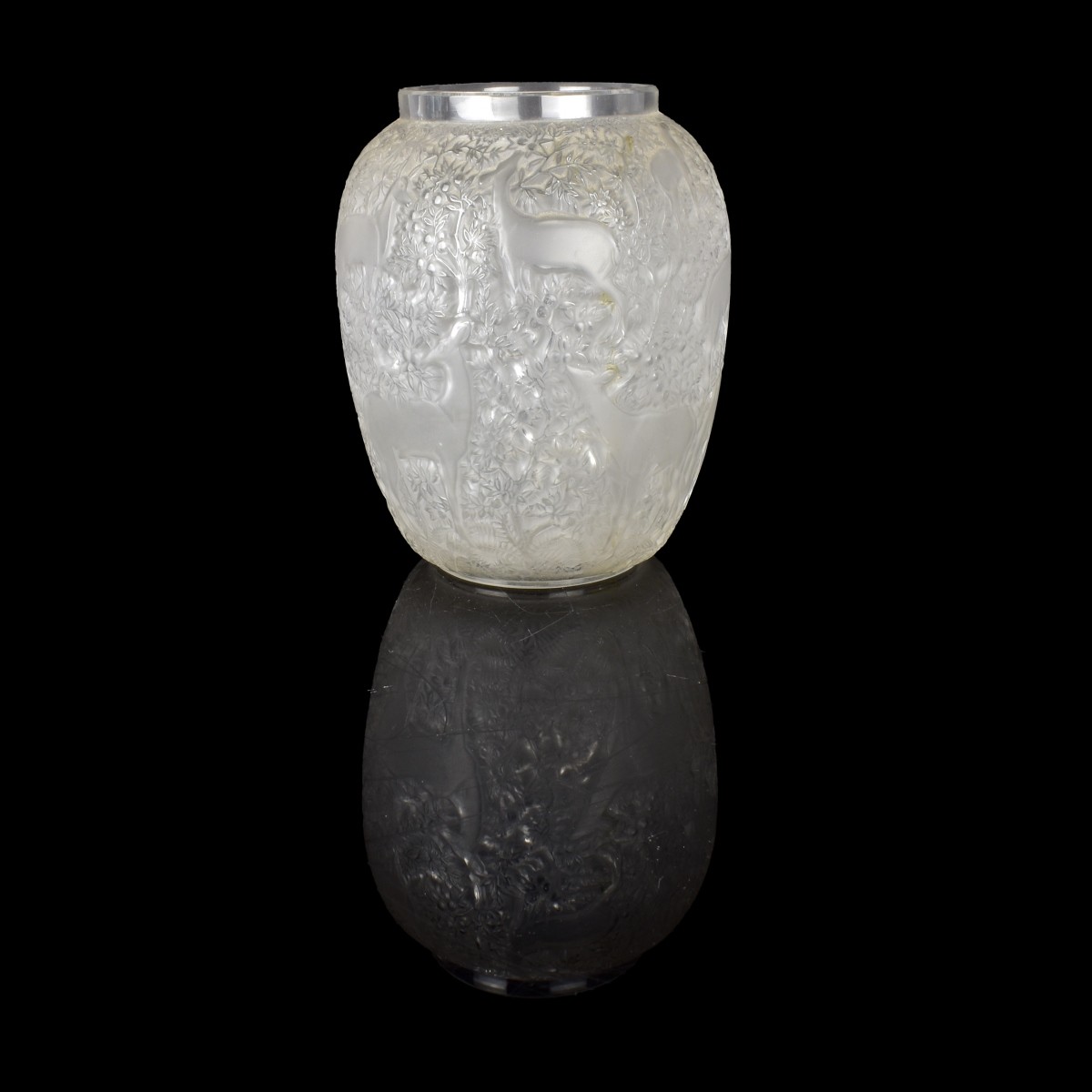 Lalique "Biches" Vase