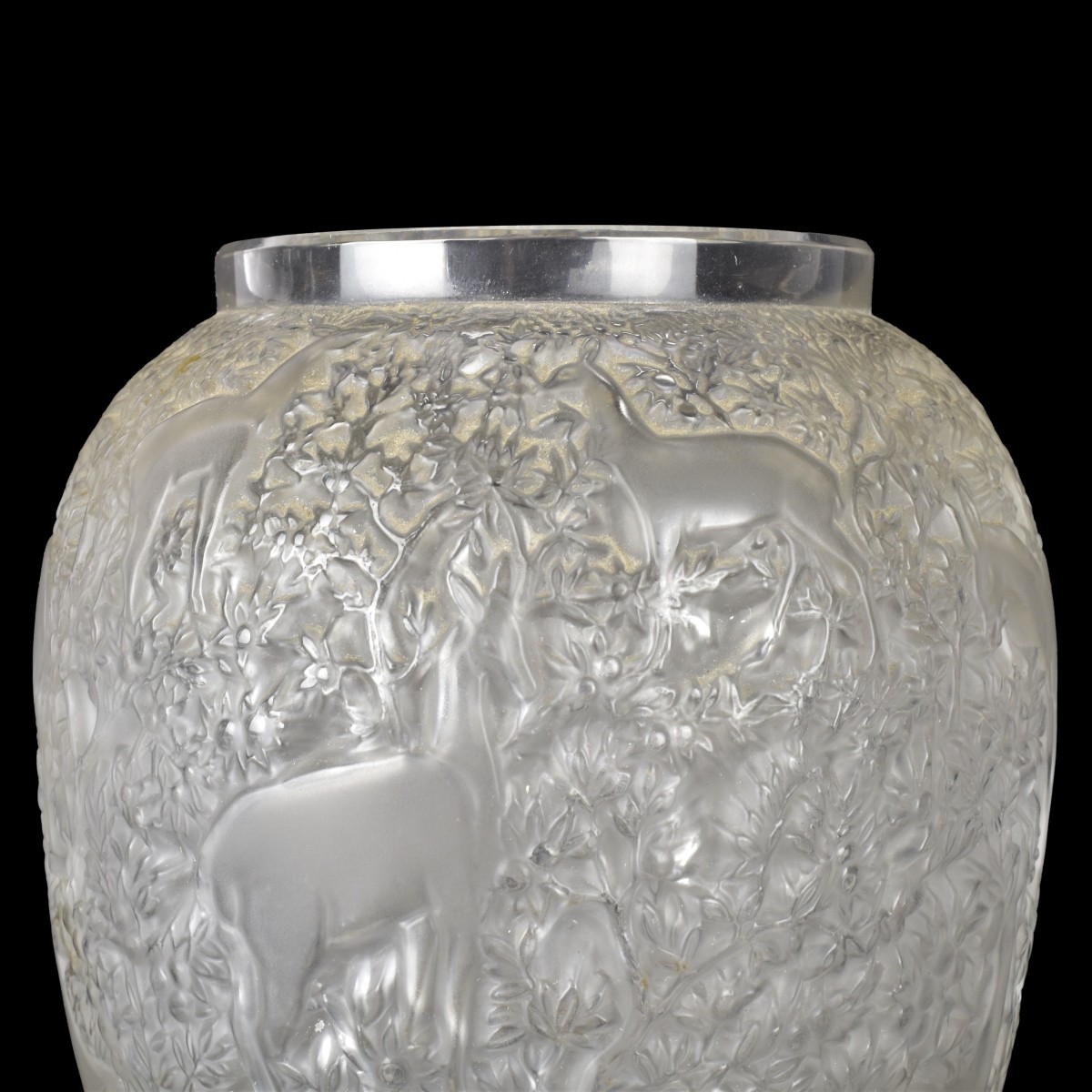 Lalique "Biches" Vase