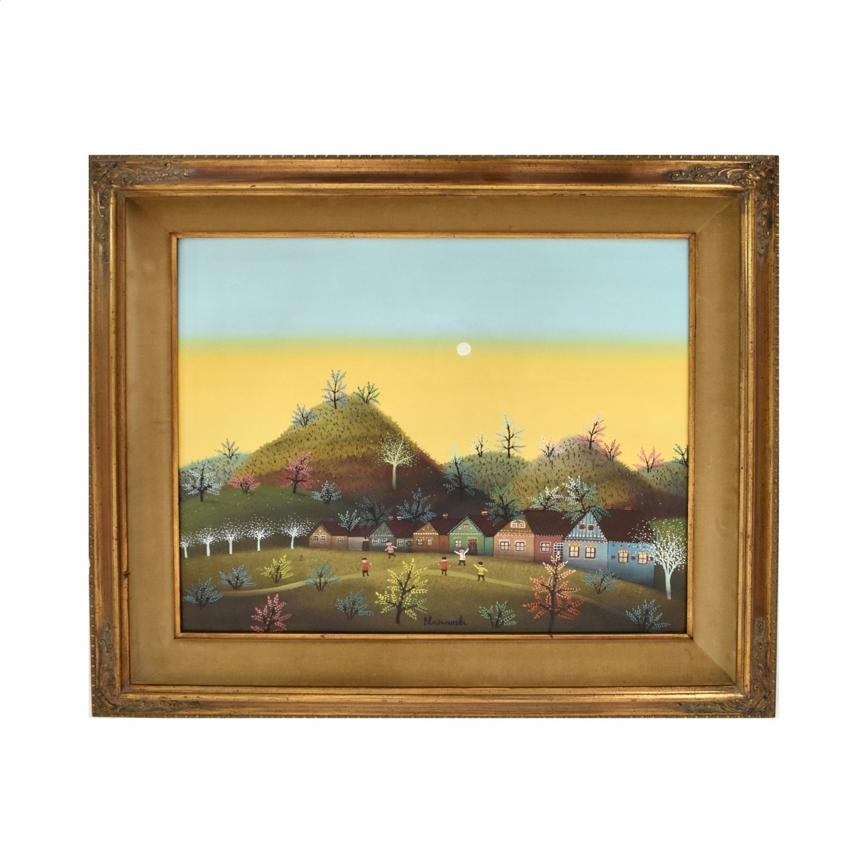 Oil on Canvas of a Rural Setting