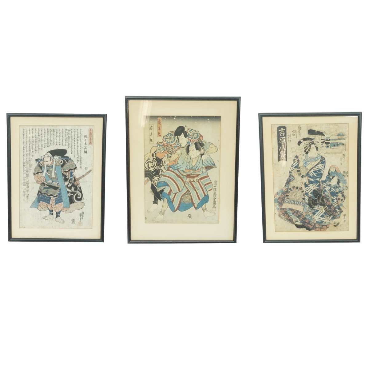 Three Japanese Woodblocks