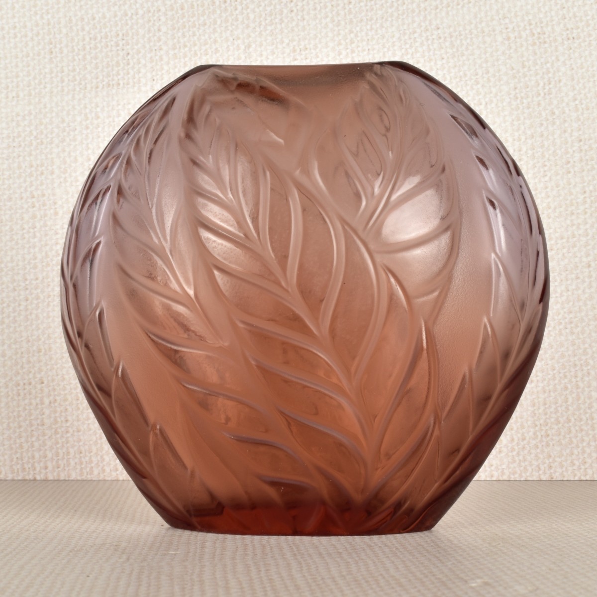 Lalique "Filicaria" Crystal Vase