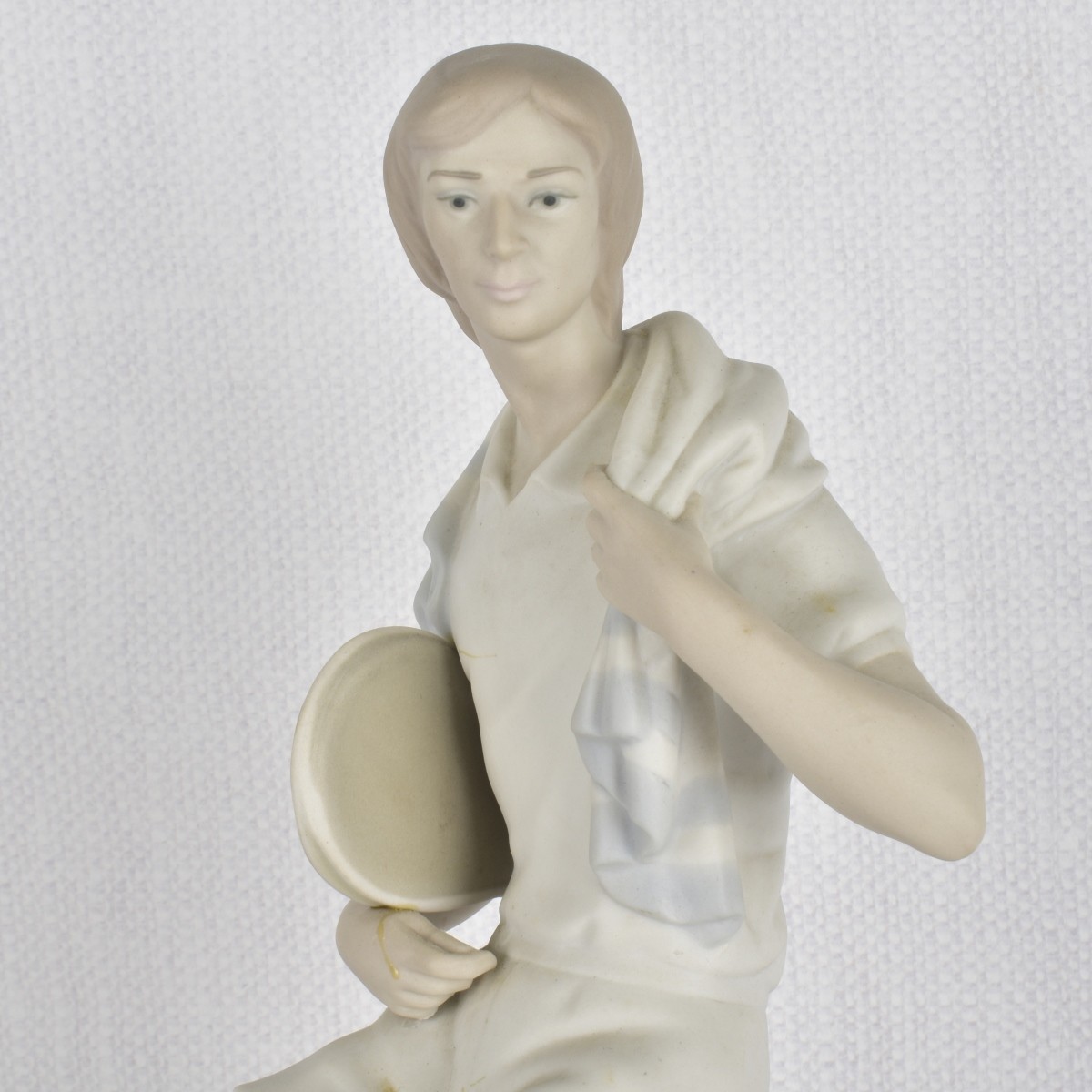 Lladro Bisque Figurine of a Tennis Player