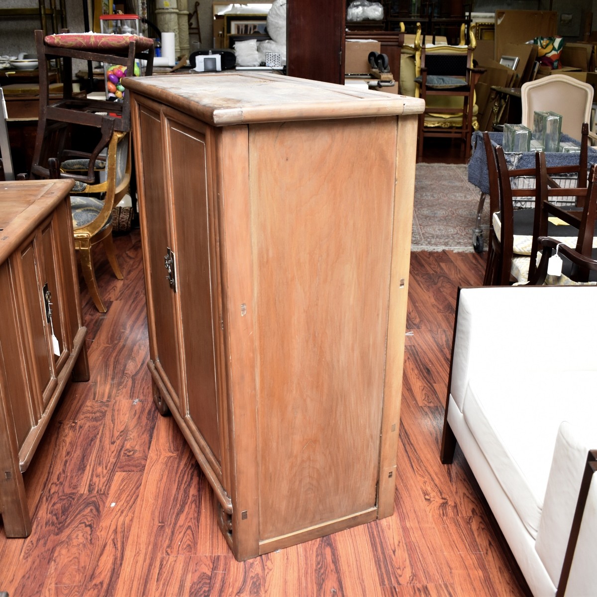 Contemporary Teak Ming Style Cabinet