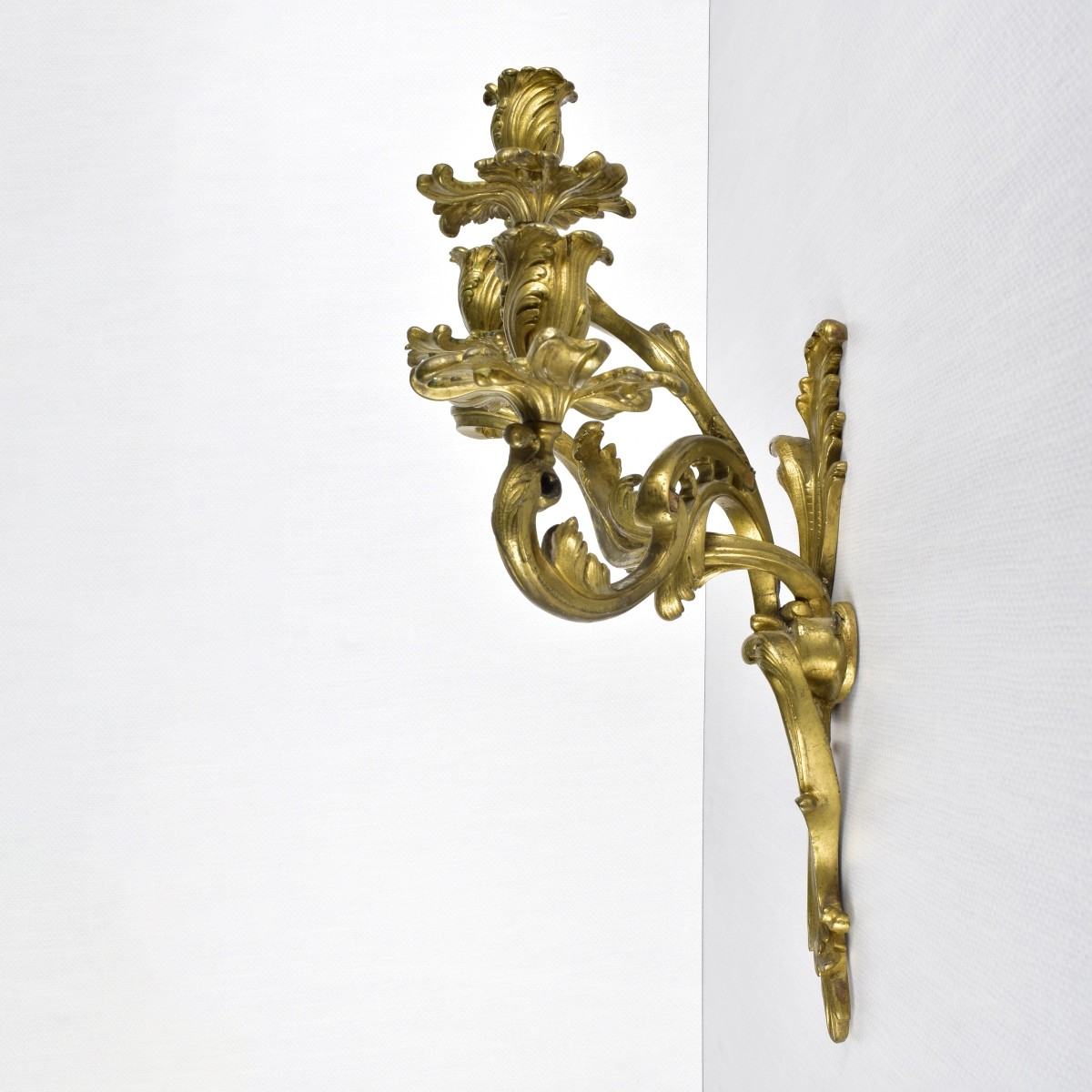 Pr. 19/20C French Gilt Bronze Sconces