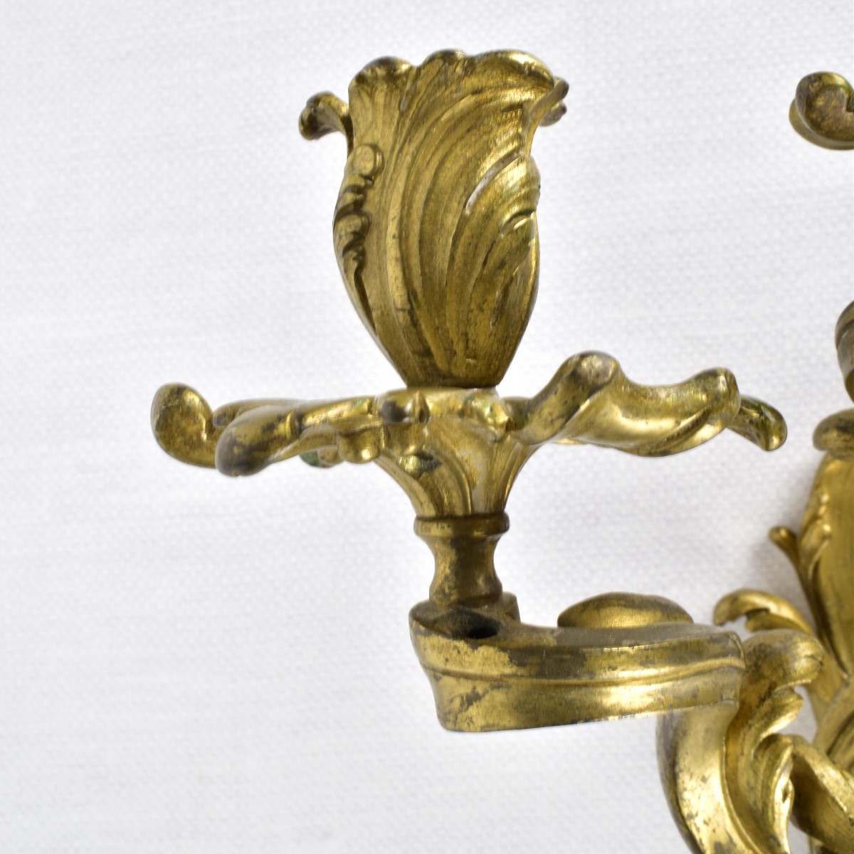 Pr. 19/20C French Gilt Bronze Sconces