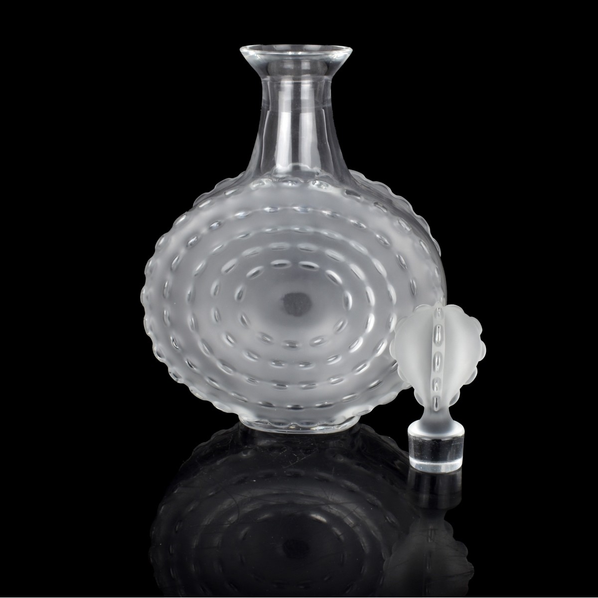 Lalique France "Parme" Crystal Decanter