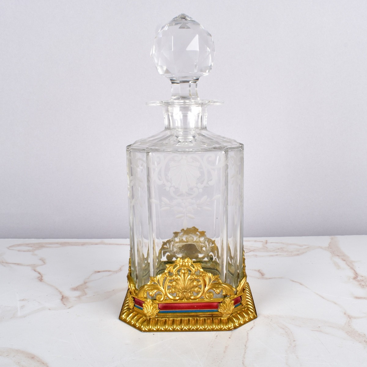 Bronze Mounted Crystal Decanter