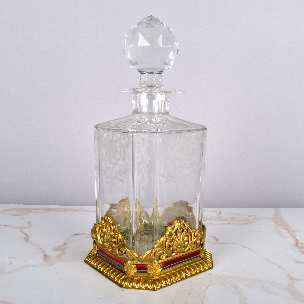 Bronze Mounted Crystal Decanter