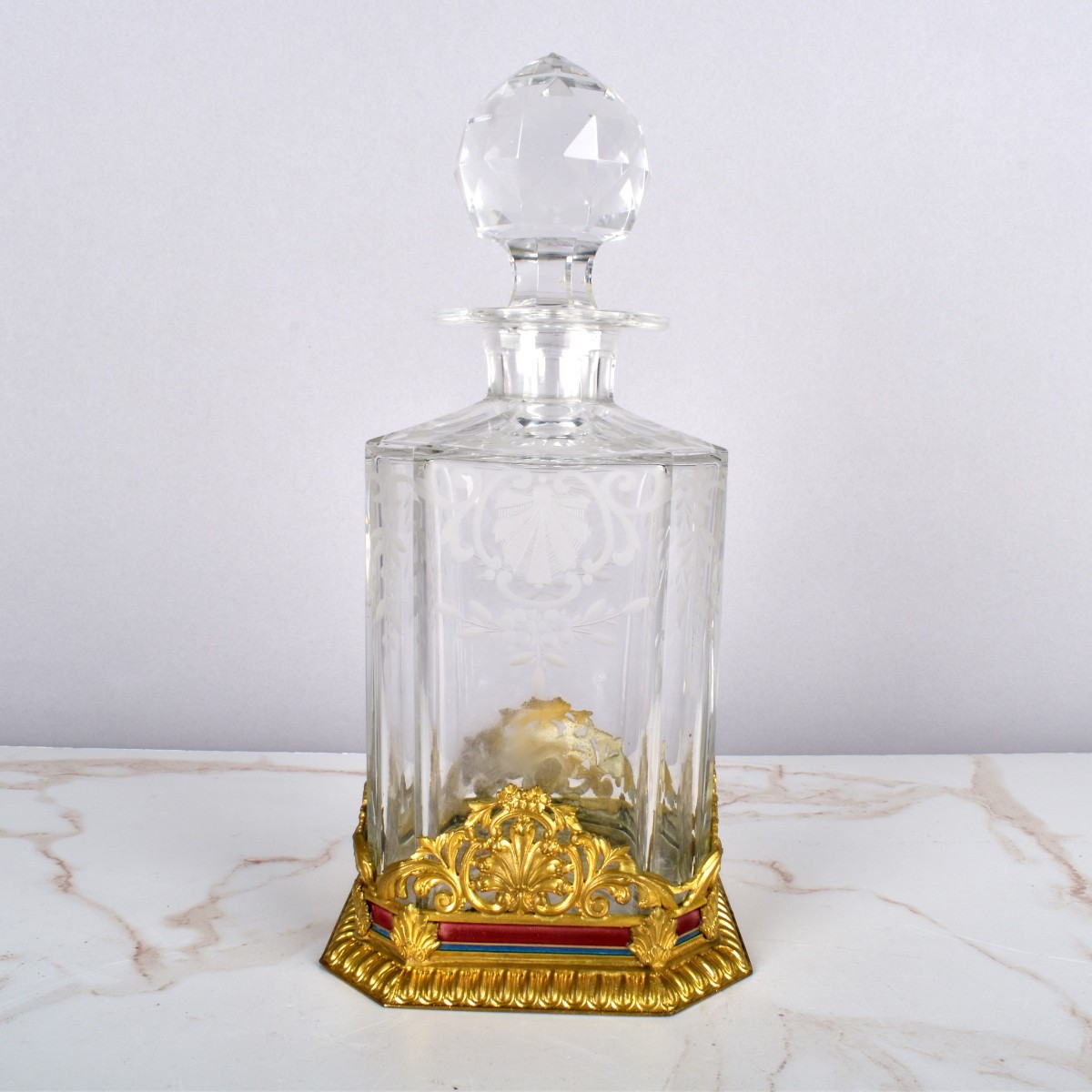 Bronze Mounted Crystal Decanter