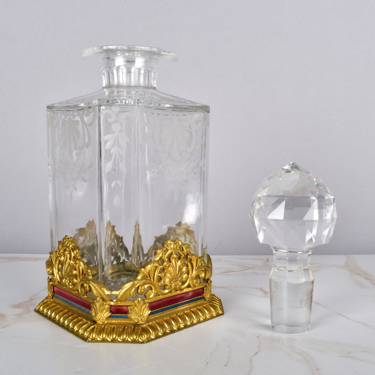 Bronze Mounted Crystal Decanter