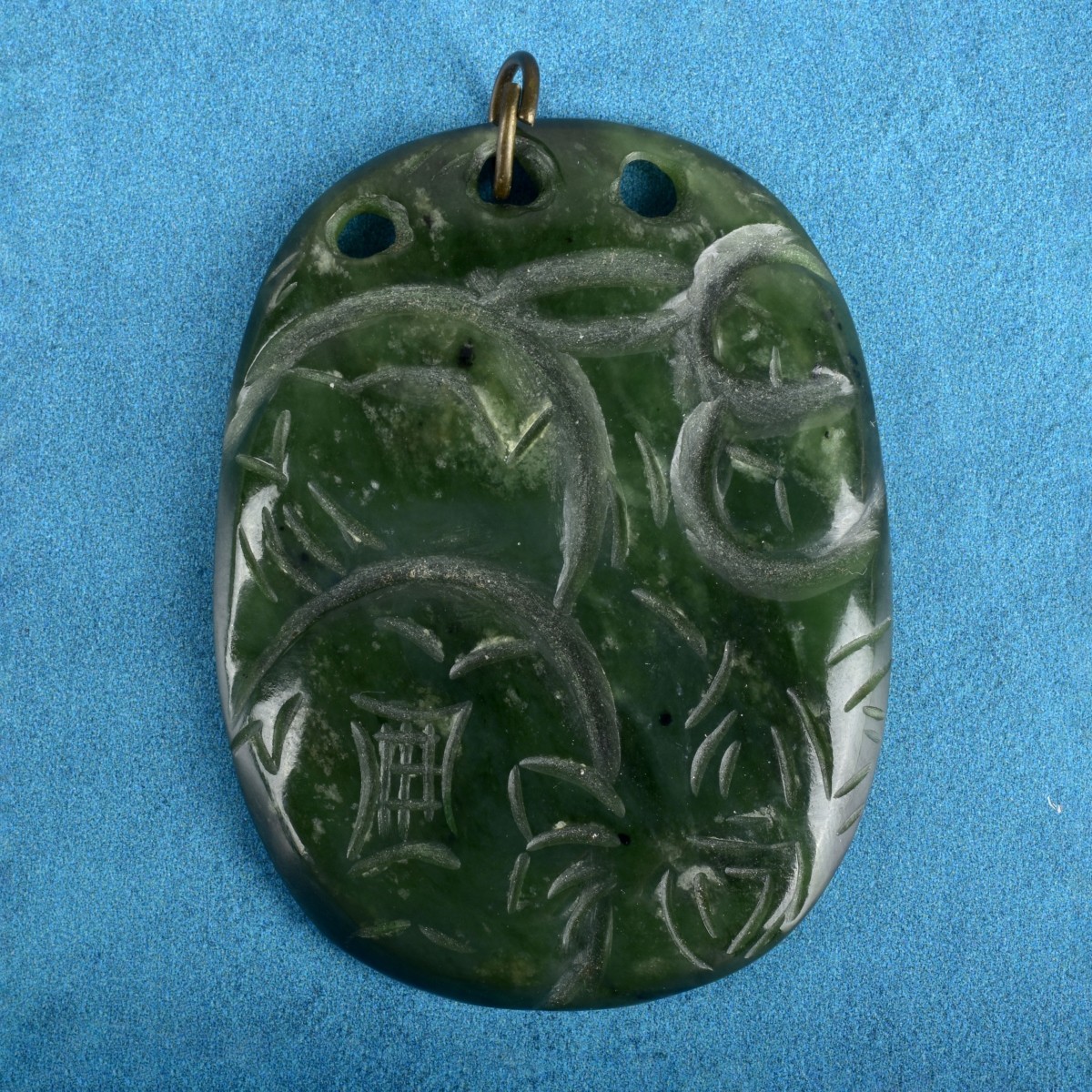 Two Chinese Carved Jade Pendants