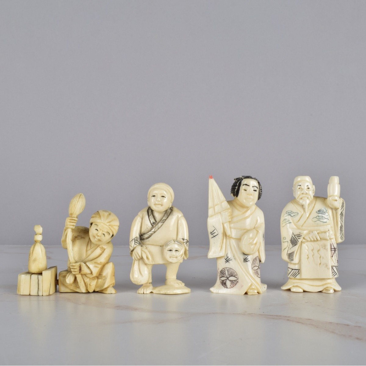 Antique Japanese Netsuke Figurines