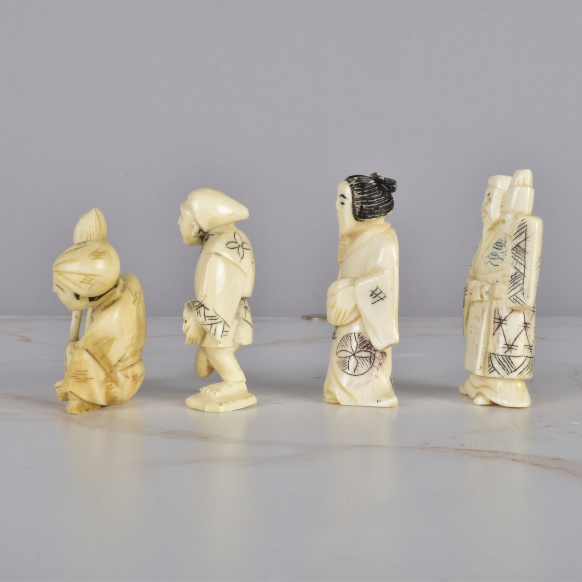 Antique Japanese Netsuke Figurines