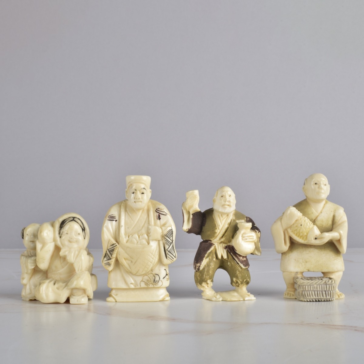 Antique Japanese Netsuke Figurines