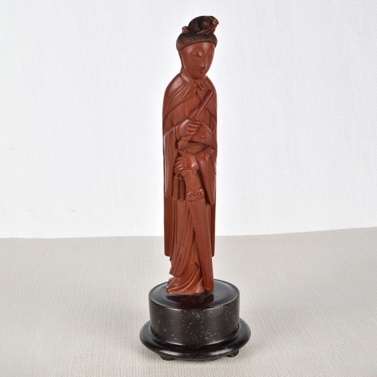 Chinese Tea Stained Guanyin Figurine