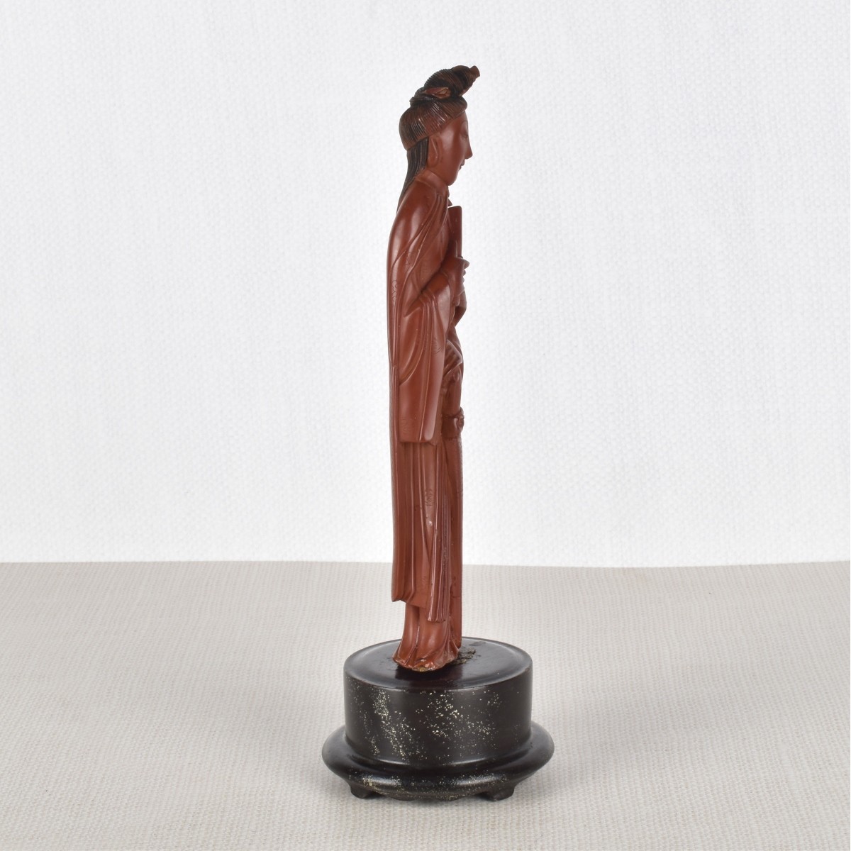 Chinese Tea Stained Guanyin Figurine